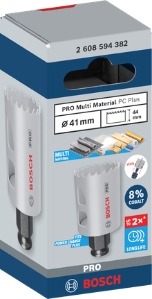 ดอกเจาะคว้าน PRO Multi Material PC Plus, 41 มม. ใบเลื่อยเจาะรู Bosch PRO Multi Material ขนาด 41 มม.