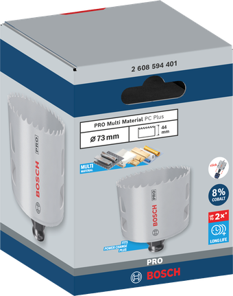 ดอกเจาะคว้าน PRO Multi Material PC Plus, 73 มม. ใบเลื่อยเจาะรู Bosch PRO Multi Material 73 มม.