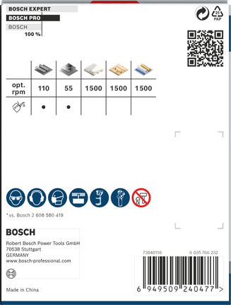 ดอกเจาะคว้าน PRO Multi Material PC Plus, 79 มม. บรรจุภัณฑ์เลื่อยเจาะรู Bosch 79 มม. PRO Multi Material.