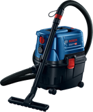 เครื่องดูดควันแบบเปียกและแห้ง Bosch GAS 15 PS พร้อมท่อ