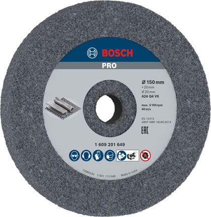 ใบเจียรโลหะ Bosch PRO 150 x 20 x 20 มม. G24.