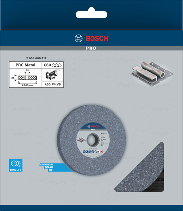ใบเจียรโลหะ Bosch PRO 200 x 25 x 32 มม. G60.