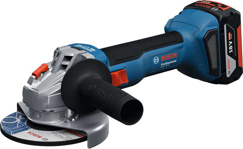 เครื่องเจียรไร้สาย Bosch GWS 18V-8 แบตเตอรี่ 4Ah.