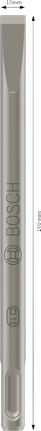ดอกสกัดแบน Bosch PRO SDS plus-4C 10x160 มม.