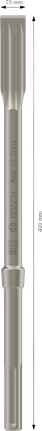 ดอกสกัดแบน Bosch PRO SDS max-5C 25x400 มม.