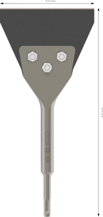 เครื่องขูดพื้น Bosch PRO SDS plus ขอบตัด 130 มม.