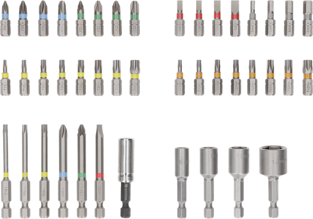 ชุดดอกไขควง Extra Hard, การแสดงผล, 43 ชิ้น ชุดดอกไขควง Bosch Extra Hard 43 ชิ้น.