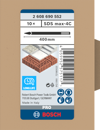 ชุดสิ่ว Bosch SDS max-4C 400 มม.