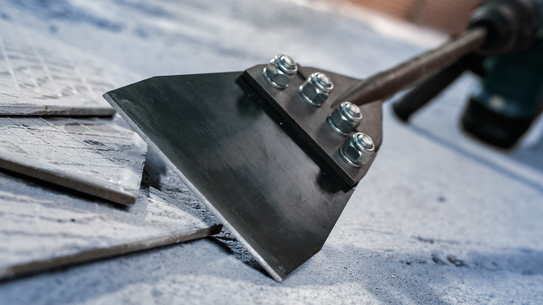 หัวจับสิ่วกว้างยกกระเบื้องพื้นจากคอนกรีต