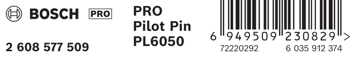 หมุดนำร่อง Bosch PRO PL6050