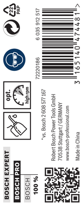 PRO Metal HSS-G บรรจุภัณฑ์ดอกสว่านเจาะเกลียว Bosch PRO Metal HSS-G 11/64″