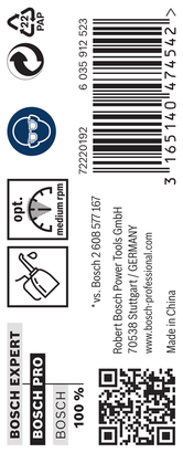 PRO Metal HSS-G บรรจุภัณฑ์ดอกสว่านเจาะเกลียว Bosch PRO Metal HSS-G 17/64″