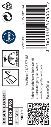 PRO Metal HSS-G บรรจุภัณฑ์ดอกสว่านเจาะเกลียว Bosch PRO Metal HSS-G 9/32″