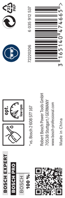 PRO Metal HSS-G ดอกสว่านเจาะเกลียว Bosch PRO Metal HSS-G 29/64″