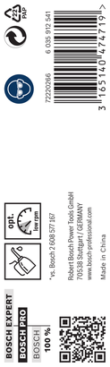 ดอกสว่านเจาะเกลียว Bosch PRO Metal HSS-G ขนาด 5/8″