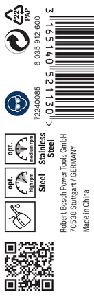 เกลียวดอกสว่าน PRO Stainless Steel HSS-Co 3.3 x 36 x 65 มม. 10 ชิ้น เกลียวดอกสว่าน PRO Stainless Steel HSS-Co 3.3 x 36 x 65 มม. 10 ชิ้น