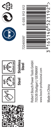 เกลียวดอกสว่าน PRO Stainless Steel HSS-Co 4.8 x 52 x 86 มม. 10 ชิ้น เกลียวดอกสว่าน PRO Stainless Steel HSS-Co 4.8 x 52 x 86 มม. 10 ชิ้น