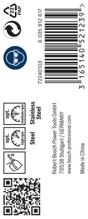 เกลียวดอกสว่าน PRO Stainless Steel HSS-Co 5.5 x 57 x 93 มม. 10 ชิ้น เกลียวดอกสว่าน PRO Stainless Steel HSS-Co 5.5 x 57 x 93 มม. 10 ชิ้น