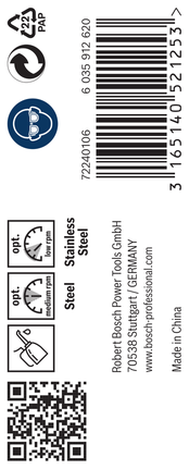 เกลียวดอกสว่าน PRO Stainless Steel HSS-Co 6.5 x 63 x 101 มม. 10 ชิ้น เกลียวดอกสว่าน PRO Stainless Steel HSS-Co 6.5 x 63 x 101 มม. 10 ชิ้น