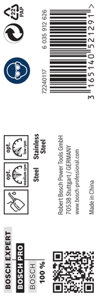 เกลียวดอกสว่าน PRO Stainless Steel HSS-Co 8 x 75 x 117 มม. 5 ชิ้น เกลียวดอกสว่าน PRO Stainless Steel HSS-Co 8 x 75 x 117 มม. 5 ชิ้น