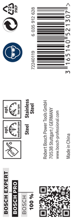เกลียวดอกสว่าน PRO Stainless Steel HSS-Co 8.5 x 75 x 117 มม. 5 ชิ้น เกลียวดอกสว่าน PRO Stainless Steel HSS-Co 8.5 x 75 x 117 มม. 5 ชิ้น