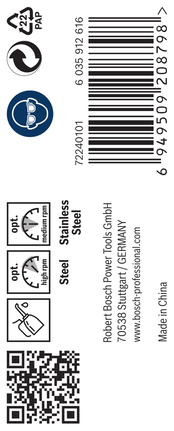 เกลียวดอกสว่าน PRO Stainless Steel HSS-Co 5.3 x 52 x 86 มม. 10 ชิ้น เกลียวดอกสว่าน PRO Stainless Steel HSS-Co 5.3 x 52 x 86 มม. 10 ชิ้น
