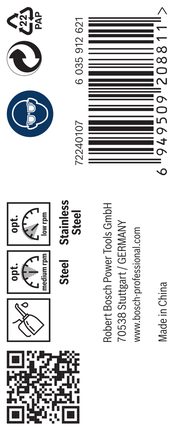 เกลียวดอกสว่าน PRO Stainless Steel HSS-Co 6.7 x 63 x 101 มม. 10 ชิ้น เกลียวดอกสว่าน PRO Stainless Steel HSS-Co 6.7 x 63 x 101 มม. 10 ชิ้น