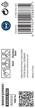เกลียวดอกสว่าน PRO Stainless Steel HSS-Co 7.8 x 75 x 117 มม. 10 ชิ้น เกลียวดอกสว่าน PRO Stainless Steel HSS-Co 7.8 x 75 x 117 มม. 10 ชิ้น