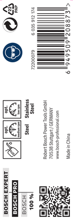 เกลียวดอกสว่าน PRO Stainless Steel HSS-Co 9.9 x 87 x 133 มม. 5 ชิ้น เกลียวดอกสว่าน PRO Stainless Steel HSS-Co 9.9 x 87 x 133 มม. 5 ชิ้น