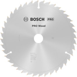 ใบเลื่อยวงเดือน Bosch PRO Wood 254 มม. T40 สำหรับการตัดไม้ที่แม่นยำ.