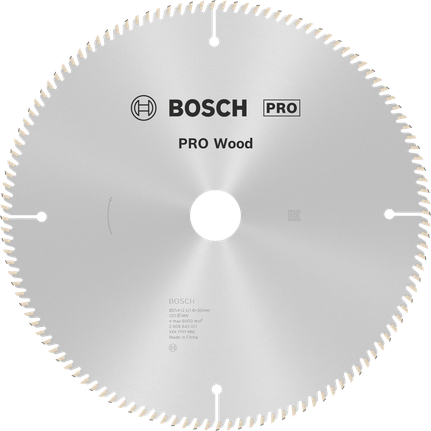 ใบเลื่อยวงเดือน PRO Wood, 254 x 2.5 x 30 มม. ใบเลื่อยวงเดือน PRO Wood, 254 x 2.5 x 30 มม.