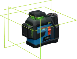 เครื่องมือวัดระดับเลเซอร์ Bosch GLL 12V-100-33 CG พร้อมลำแสงสีเขียว.