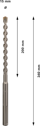 ดอกสว่านโรตารี่ Bosch PRO SDS max-7 ขนาด 15x200x340 มม.