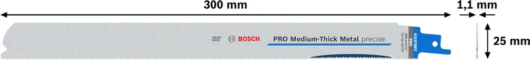 ใบเลื่อยวงเดือน Bosch PRO Medium-Thick Metal precise S1237BEF ขนาด 300 มม.