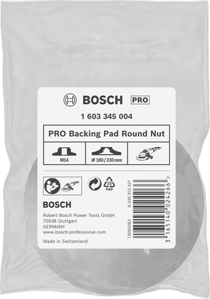 แผ่นรองหลัง Bosch PRO น็อตกลม 180/230 มม.