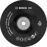 แผ่นรอง Bosch PRO Backing Pad แบบนุ่ม 100 มม. สำหรับเครื่องเจียรไฟฟ้า