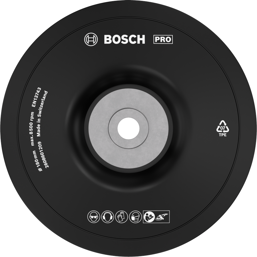 แผ่นรองขัดเงา Bosch PRO Soft ขนาด 180 มม. M14