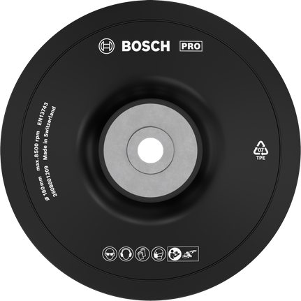 แผ่นรองขัดเงา Bosch PRO Soft ขนาด 180 มม. M14