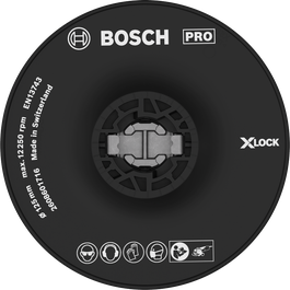 อุปกรณ์เสริม Bosch PRO Backing Pad Hard ขนาด 125 มม. X-Lock.
