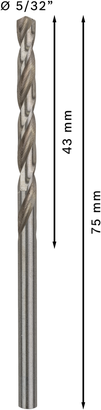 PRO Metal HSS-G ดอกสว่านเจาะเกลียว Bosch PRO Metal HSS-G ขนาด 5/32 นิ้ว