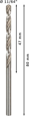 PRO Metal HSS-G ดอกสว่านเจาะเกลียว Bosch PRO Metal HSS-G ขนาด 11/64 นิ้ว