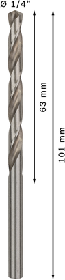 PRO Metal HSS-G ดอกสว่านเจาะเกลียว Bosch PRO Metal HSS-G 1/4 นิ้ว