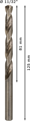 PRO Metal HSS-G ดอกสว่านเจาะเกลียว Bosch PRO Metal HSS-G ขนาด 11/32 นิ้ว