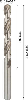 PRO Metal HSS-G ดอกสว่านเจาะเกลียว Bosch PRO Metal HSS-G ขนาด 29/64 นิ้ว