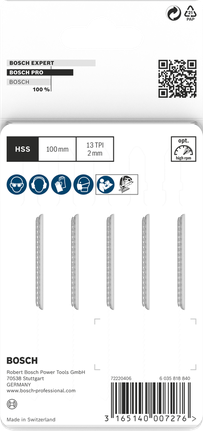 ใบเลื่อยจิ๊กซอว์ Bosch PRO Plastics T101A 100มม. 5ชิ้น.