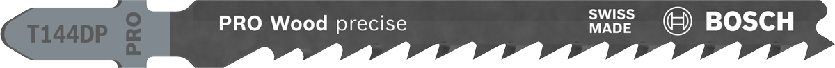 ใบเลื่อยจิ๊กซอว์ Bosch PRO Wood precise T144DP สำหรับการตัดที่เรียบเนียน.