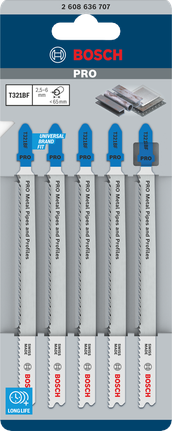 ใบเลื่อยจิ๊กซอว์ Bosch PRO T321BF 132มม. 5ชิ้น.