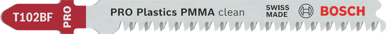 ใบเลื่อยจิ๊กซอว์ Bosch PRO Plastics PMMA clean T102BF.