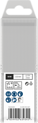 ใบเลื่อยจิ๊กซอว์ Bosch PRO Metal T321BF 132 มม. 25 ชิ้น.