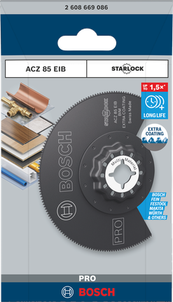 ใบเลื่อยอเนกประสงค์ Bosch PRO ACZ 85 EIB ขนาด 85 มม.